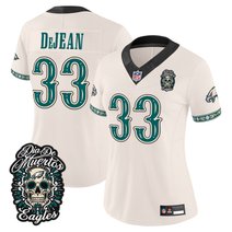 Women's Philadelphia Eagles Día de los Muertos Vapor Limited Jersey - All Stitched