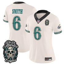 Women's Philadelphia Eagles Día de los Muertos Vapor Limited Jersey - All Stitched