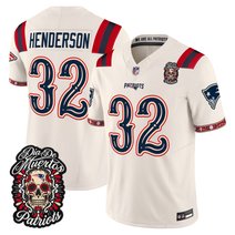 Men's New England Patriots Día de los Muertos Vapor Limited Jersey - All Stitched