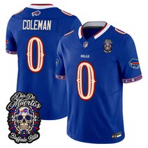 Men's Buffalo Bills Día de los Muertos Vapor Limited Jersey - All Stitched