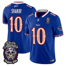 Men's Buffalo Bills Día de los Muertos Vapor Limited Jersey - All Stitched