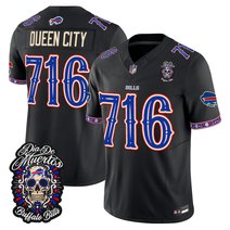Men's Buffalo Bills Día de los Muertos Vapor Limited Jersey - All Stitched