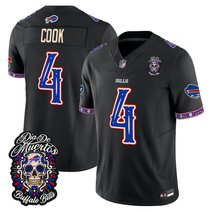 Men's Buffalo Bills Día de los Muertos Vapor Limited Jersey - All Stitched