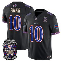 Men's Buffalo Bills Día de los Muertos Vapor Limited Jersey - All Stitched