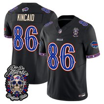 Men's Buffalo Bills Día de los Muertos Vapor Limited Jersey - All Stitched