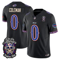 Men's Buffalo Bills Día de los Muertos Vapor Limited Jersey - All Stitched