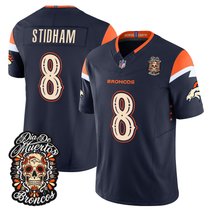 Men's Denver Broncos Día de los Muertos Vapor Limited Jersey - All Stitched