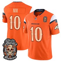 Men's Denver Broncos Día de los Muertos Vapor Limited Jersey - All Stitched