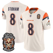 Men's Denver Broncos Día de los Muertos Vapor Limited Jersey - All Stitched