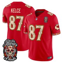 Men's Kansas City Chiefs Día de los Muertos Vapor Limited Jersey - All Stitched