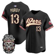Men's San Francisco 49ers Día de los Muertos Vapor Limited Baseball Jersey - All Stitched