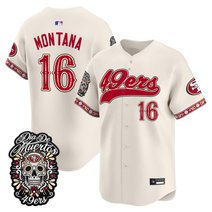 Men's San Francisco 49ers Día de los Muertos Vapor Limited Baseball Jersey - All Stitched