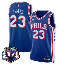 Men's Philadelphia 76ers Swingman Jersey - 24th Season Patch - All Stitched
