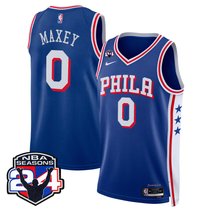 Men's Philadelphia 76ers Swingman Jersey - 24th Season Patch - All Stitched