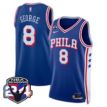 Men's Philadelphia 76ers Swingman Jersey - 24th Season Patch - All Stitched