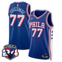 Men's Philadelphia 76ers Swingman Jersey - 24th Season Patch - All Stitched