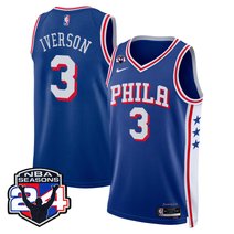 Men's Philadelphia 76ers Swingman Jersey - 24th Season Patch - All Stitched