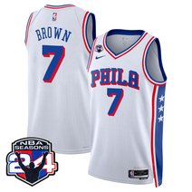 Men's Philadelphia 76ers Swingman Jersey - 24th Season Patch - All Stitched