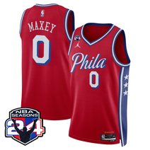 Men's Philadelphia 76ers Swingman Jersey - 24th Season Patch - All Stitched