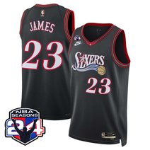 Men's Philadelphia 76ers Swingman Jersey - 24th Season Patch - All Stitched