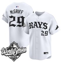 Men's Tampa Bay Rays 2026 World Series Vapor Premier Limited Jersey - Old English Edition - All Stitched
