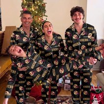 San Francisco 49ers Long Sleeve Satin Pajama Set V2