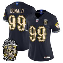 Women's Los Angeles Rams Día de los Muertos Vapor Limited Jersey - All Stitched