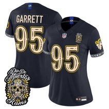 Women's Los Angeles Rams Día de los Muertos Vapor Limited Jersey - All Stitched