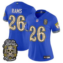 Women's Los Angeles Rams Día de los Muertos Vapor Limited Jersey - All Stitched