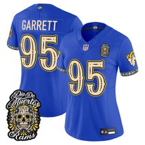 Women's Los Angeles Rams Día de los Muertos Vapor Limited Jersey - All Stitched