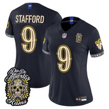 Women's Los Angeles Rams Día de los Muertos Vapor Limited Jersey - All Stitched
