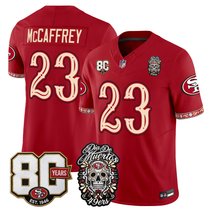 Men's San Francisco 49ers Día de los Muertos Vapor Limited Jersey - 80th Anniversary Patch - All Stitched