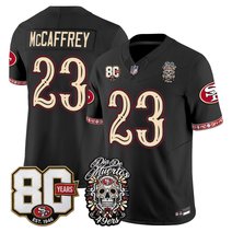 Men's San Francisco 49ers Día de los Muertos Vapor Limited Jersey - 80th Anniversary Patch - All Stitched