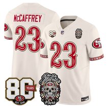 Men's San Francisco 49ers Día de los Muertos Vapor Limited Jersey - 80th Anniversary Patch - All Stitched