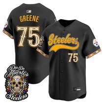Men's Pittsburgh Steelers Día de los Muertos Vapor Limited Baseball Jersey - All Stitched