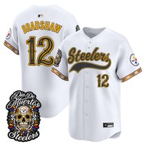 Men's Pittsburgh Steelers Día de los Muertos Vapor Limited Baseball Jersey - All Stitched