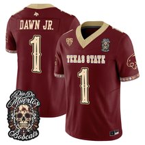 Men's Texas State Bobcats Día de los Muertos Vapor Limited Jersey - All Stitched