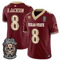 Men's Texas State Bobcats Día de los Muertos Vapor Limited Jersey - All Stitched