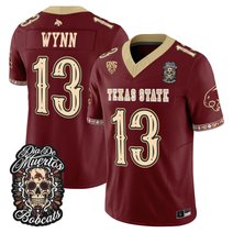 Men's Texas State Bobcats Día de los Muertos Vapor Limited Jersey - All Stitched