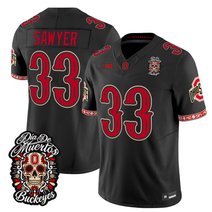Men's Ohio State Buckeyes Día de los Muertos Vapor Limited Jersey - All Stitched