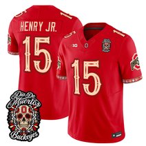 Men's Ohio State Buckeyes Día de los Muertos Vapor Limited Jersey - All Stitched