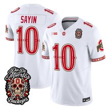 Men's Ohio State Buckeyes Día de los Muertos Vapor Limited Jersey - All Stitched