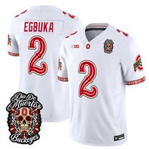 Men's Ohio State Buckeyes Día de los Muertos Vapor Limited Jersey - All Stitched