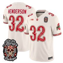Men's Ohio State Buckeyes Día de los Muertos Vapor Limited Jersey - All Stitched