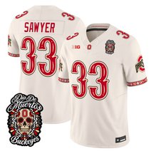 Men's Ohio State Buckeyes Día de los Muertos Vapor Limited Jersey - All Stitched