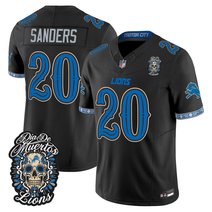 Men's Detroit Lions Día de los Muertos Vapor Limited Jersey - All Stitched