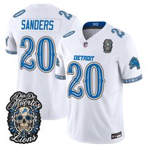 Men's Detroit Lions Día de los Muertos Vapor Limited Jersey - All Stitched