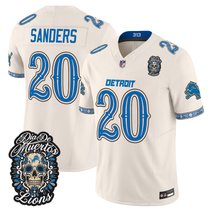 Men's Detroit Lions Día de los Muertos Vapor Limited Jersey - All Stitched