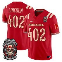 Men's Nebraska Cornhuskers Día de los Muertos Vapor Limited Jersey - All Stitched