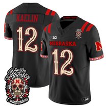 Men's Nebraska Cornhuskers Día de los Muertos Vapor Limited Jersey - All Stitched